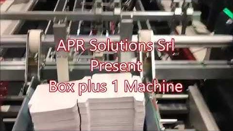 Straight line Boxes 350 Gr. By BOX PLUS1 folder gluer  machine