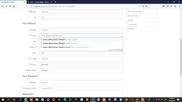 address form fill with google autocomplete