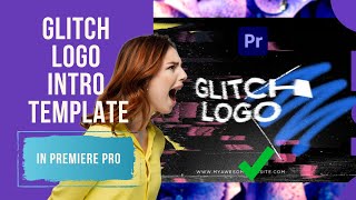 Easy Glitch Logo Intro In Premiere Pro  Glitch Logo Intro Template Download