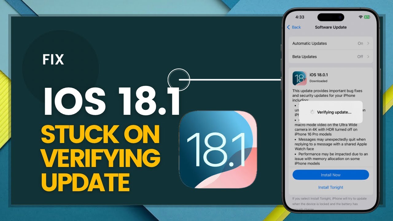 How To Fix IOS 18 1 Stuck On Verifying Update Screen On IPhone iPad how-to-fix-ios-18-1-stuck-on-verifying-update-screen-on-iphone-ipad