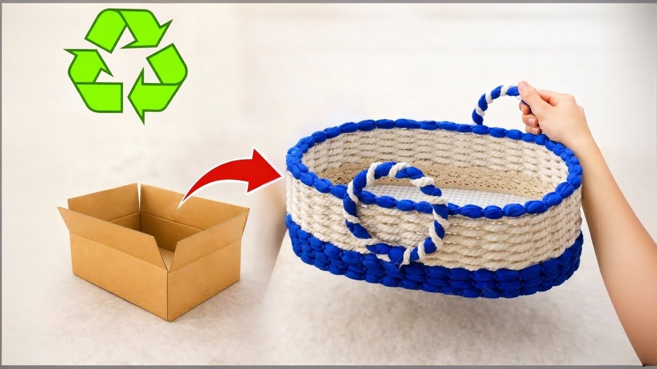 Cardboard Box DIY Storage Basket | I Can’t Believe This Is Cardboard