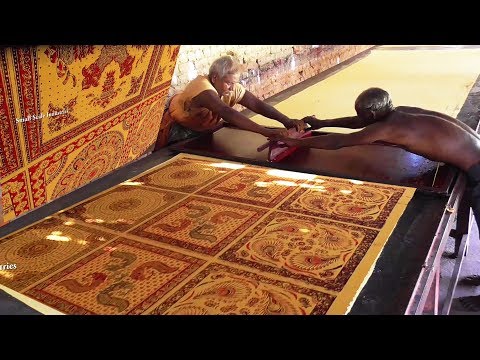 KALAMKARI CLOTH PRINTING PROCESS - AN ART OF HAND MADE KALAMKARI / Small Scale