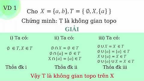 Bài tập không gian topo có lời giải năm 2024