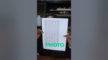 Convert an image to a Table on Excel #shorts #excel