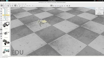 Quadruped Robot Trot gait simulation on V-REP