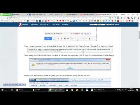 Video diệt virut macro trên excel và khắc phục lỗi đóng 2... - youtube
