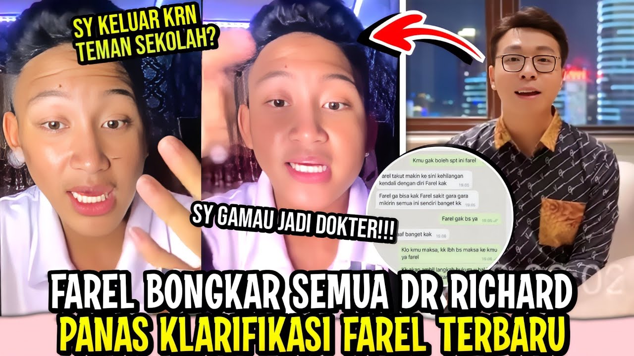 PANAS FAREL ADITYA BUKA SUARA BONGKAR DR RICHARD, DAN ALASAN KELUAR SEKOLAH