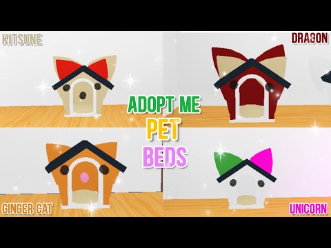 Simple Pet Beds Hacks Adopt Me Building Hacks Bunny Kitsune Ginger Cat Dragon And More Roblox Youtube - 1 adopt me en español roblox miniaturas