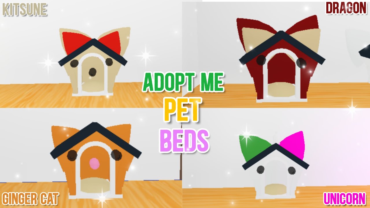 Simple Pet Beds Hacks Adopt Me Building Hacks Bunny Kitsune Ginger Cat Dragon And More Roblox Youtube - adopt me fotos de perfil de roblox para tik tok