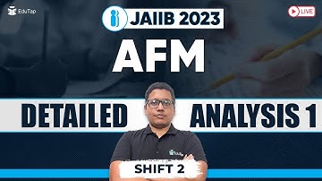 🔴JAIIB AFM  Exam Analysis | JAIIB 2023 Shift 2 Answer Key Analysis |JAIIB Question Paper & Solution
