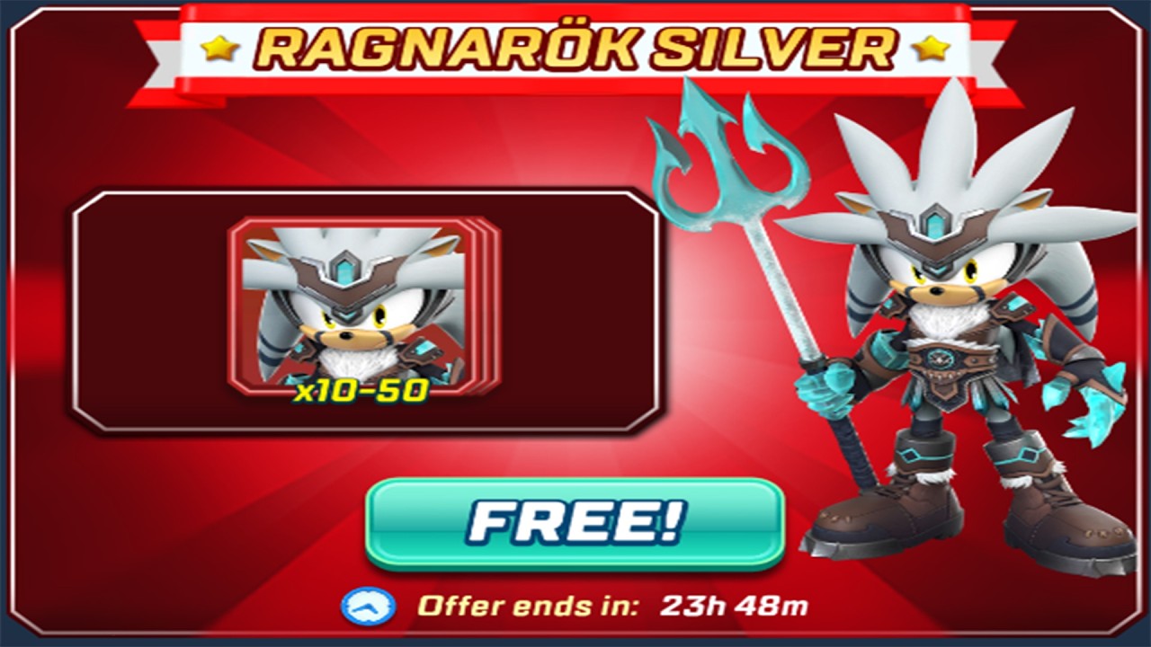Sonic Forces Speed Battle - Ragnarök Silver Free Cards New Challenger Event Gameplay