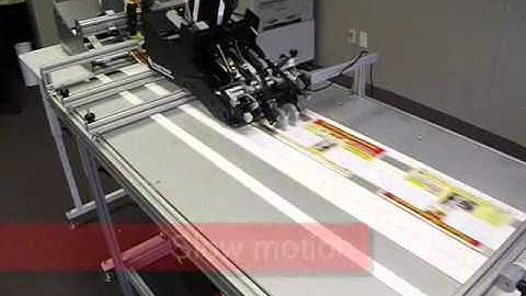 Straigh Shooter SA-5 Card Attaching / Tip-on Feeder with single and dual cards.wmv