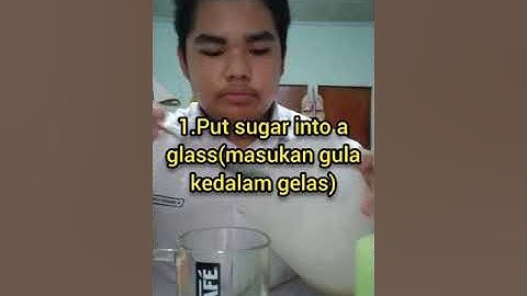 Cara membuat Kopi hitam, dalam bahasa Inggris Tugas sekolah