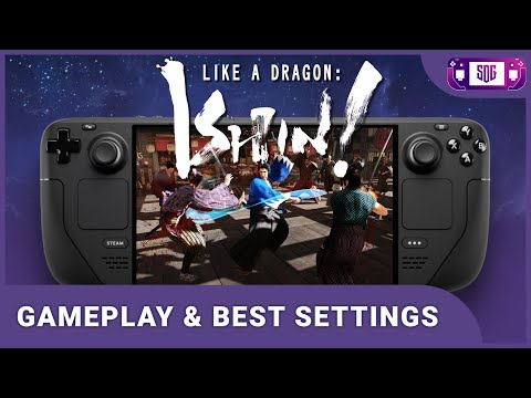 Like a Dragon: Ishin! Steam Deck Gameplay & Best Settings - Steam OS