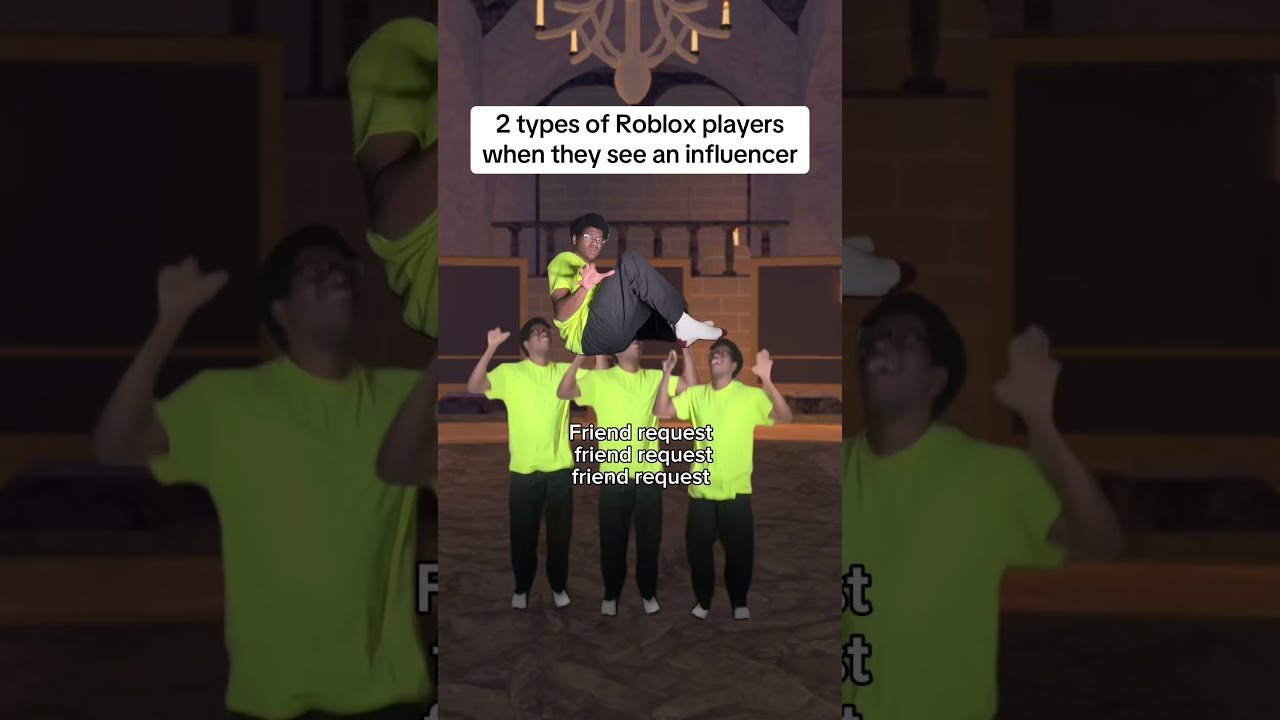 2 Types Of Roblox Players When They See An Influencer