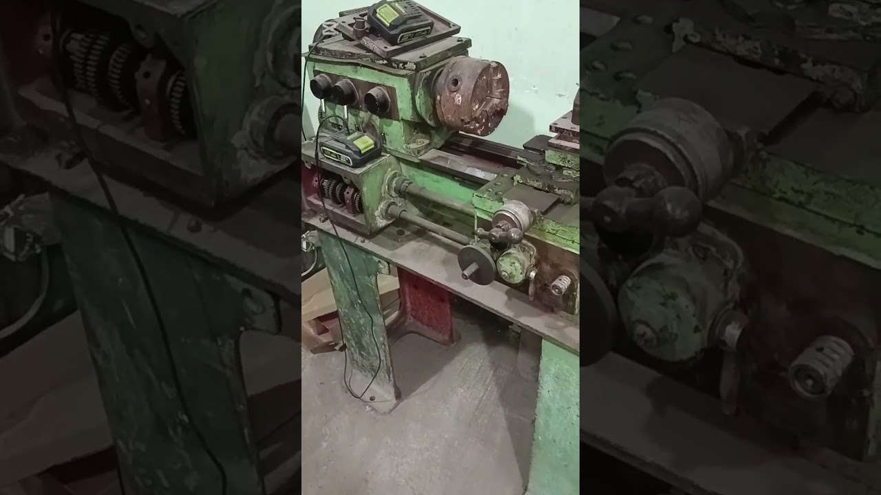 I bought this lathe machine from scrap metal for $74