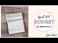 Budget CHANGES Coming! | April 2021 Budget | Sara Marie Stickers | EC Monthly Planner | Paper & Pen