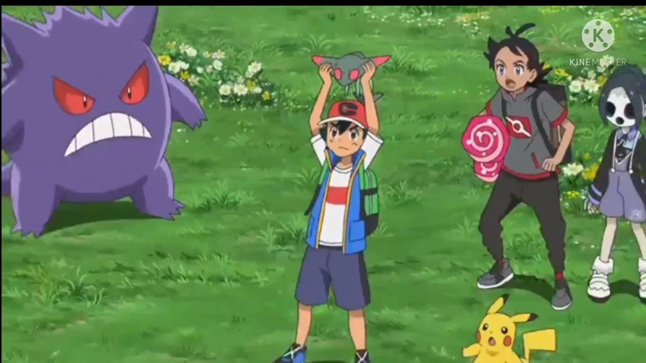 Ash Gengar Save Ash From Dragpault Pokemon Journey Episode 92 YouTube