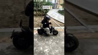 2025: Cycle 🚲 | 2026: motorcycle Bike🏍️🔥 #l#transformation #glowup  #shorts #viral #trend  #stunt