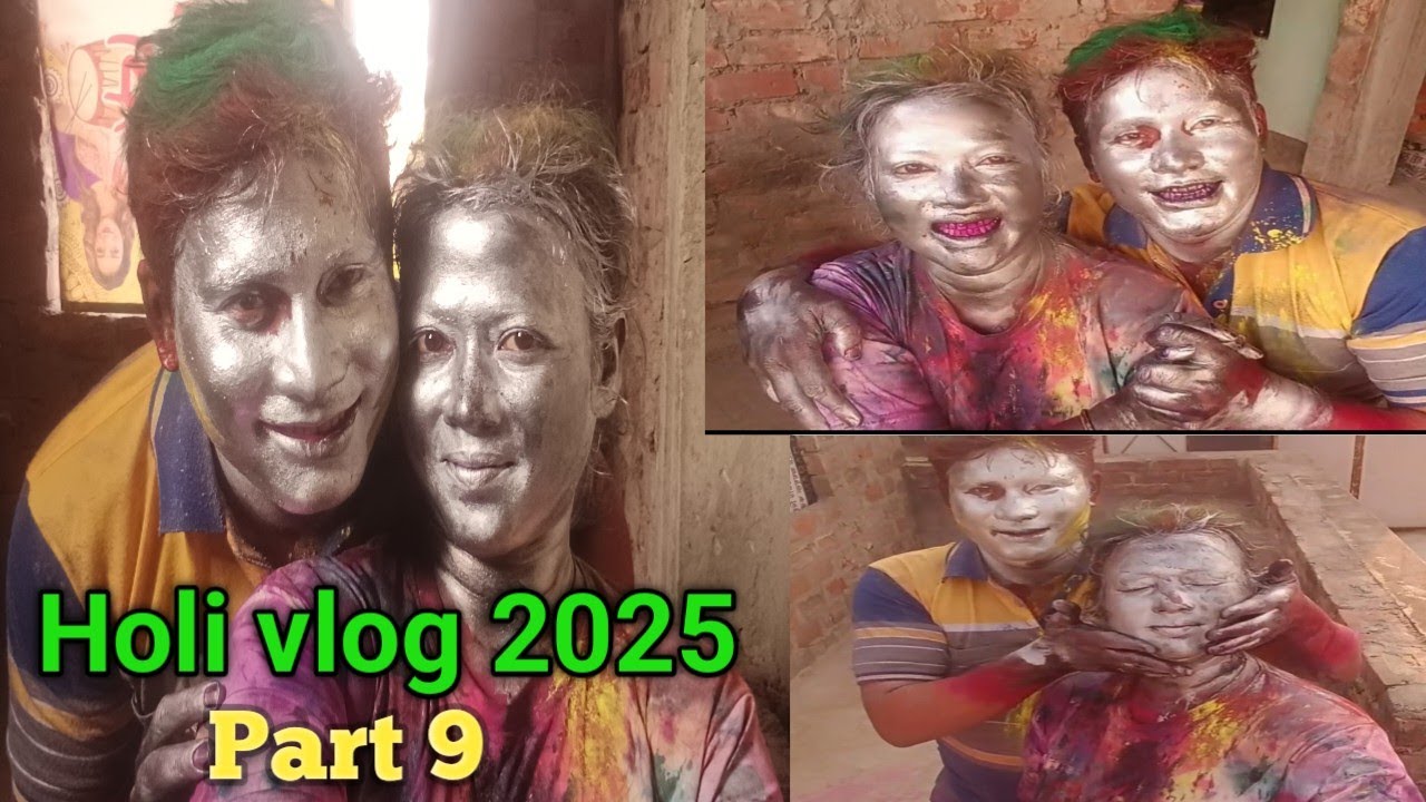 Silver Holi with Husband wife