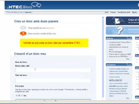Vídeo: A Quins Llocs Gratuïts Podeu Crear Un Bloc?