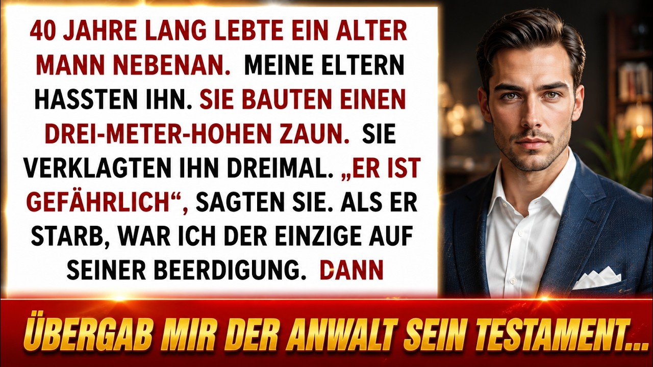 „Meide ihn!“ – Meine Eltern hassten unseren Nachbarn. Bis ich auf der Beerdigung die Wahrheit erfuhr