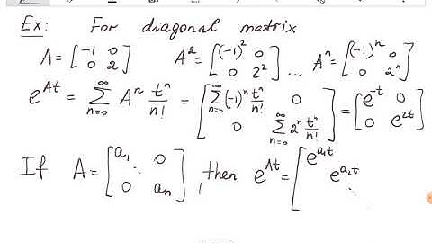 Week15Lecture2Part1: Matrix Exponential, definition and properties