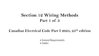 Section 12 Part 1 of 3 2024CEC