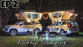 Jungle Me Cinema Hall Bana Dala | XUV500 & Harrier | Car Rooftop Camping