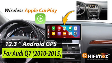 12.3 inch Audi Q7 2010-2015 Android 12 GPS navigation Screen Apple Carplay +Android  Auto!
