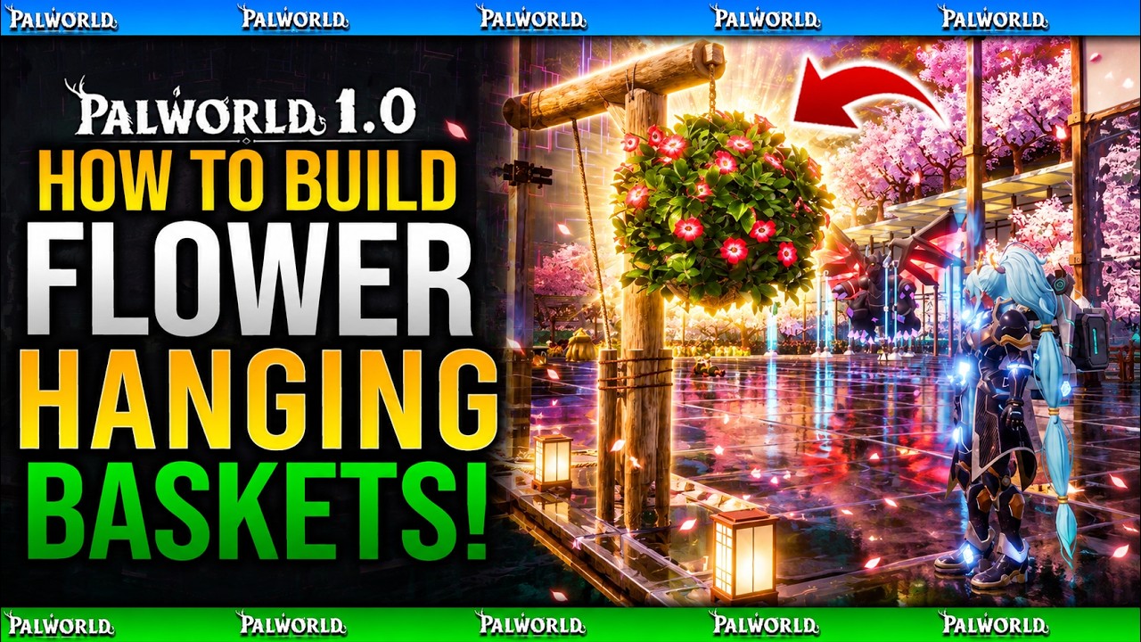 Thumbnail for How To Build Hanging Baskets At Your Base in Palworld 1.0 (How To Get Hanging Flower Basket)