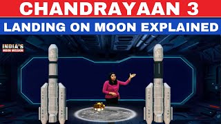 How Chandrayaan3 Will Land On Moon Soon   Isro Latest Updates  Vikram Lander  Moon Mission