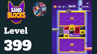Sand blocks drop puzzle level 399   solution and walkthrough 