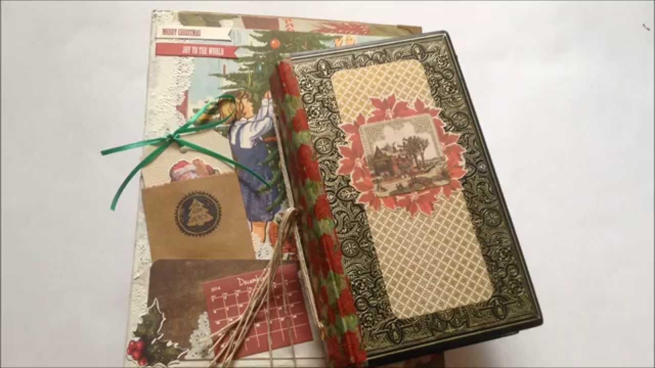 christmas-junk-journal-and-altered-book-youtube
