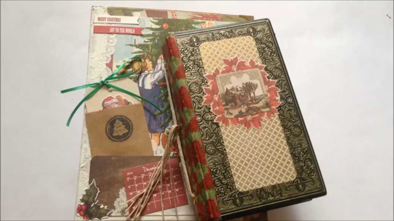 christmas junk journal and altered book youtube how to make an outlook email