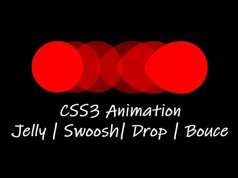 CSS3 - Liquid Animation Using border-radius (Drop, Swoosh, Bounce) / Speed Code
