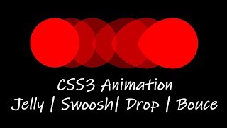 CSS3 - Liquid Animation Using border-radius (Drop, Swoosh, Bounce) / Speed Code