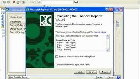 Financial Reporting Module for Sage MAS 90 and MAS 200 [Demo]