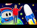 Лева раскрашивает стаканчик и улетает в космос 🎨👨‍🚀🚀 Раскраски для детей и мультики Грузовичок Лева