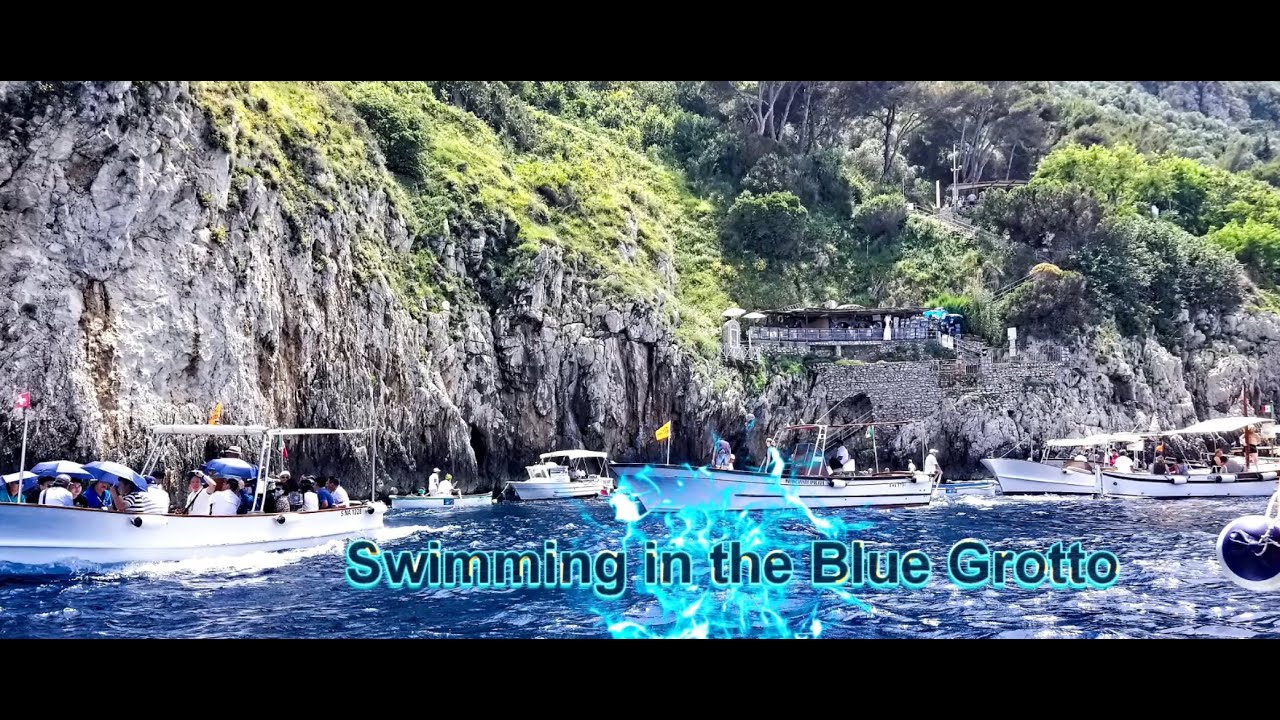 Swimming in the Blue Grotto YouTube