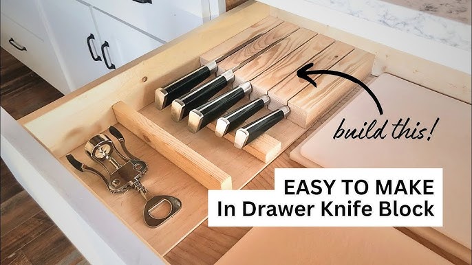  Deluxe KNIFEdock - In-drawer Kitchen Knife Storage (15