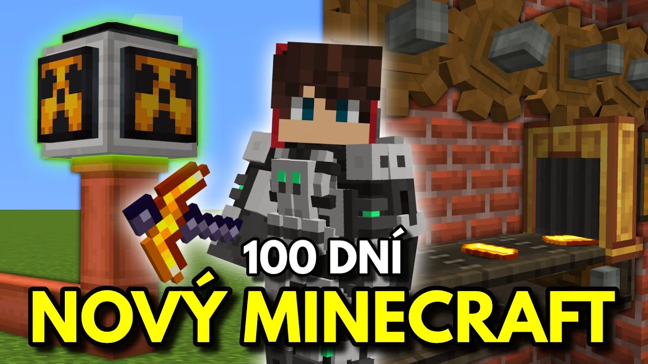 Přežil jsem 100 dní v NOVÉM Minecraftu...