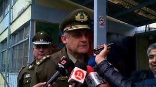General Jefe de Xa. Zona de Carabineros.. Informa de detención y baja de un funcionario de Carabiner