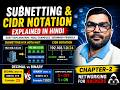 Subnetting & CIDR Notation Chapter 2 Explained in Hindi | Decimal vs Binary Networking for Hackers
