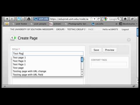 Video 3 - All Content, Page Titles & URLs, node IDs