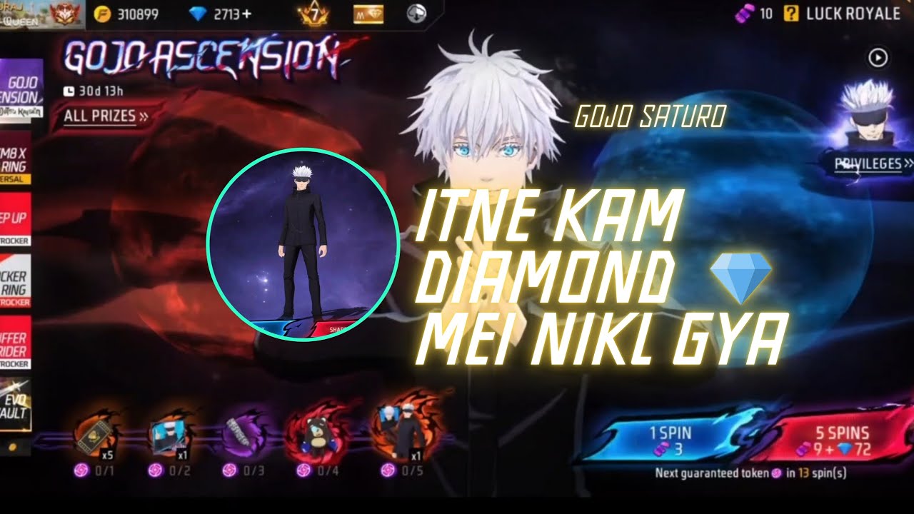 Kitne diamond lage GOJO bundle unlock krne mei 😱💎 | Watch full video 🔥