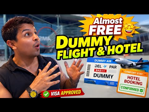 DUMMY Flight Ticket & Hotel Booking Almost FREE | How to book | World Cheapest Dummy Tickets
