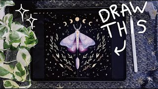 Procreate tutorial - Moth ★