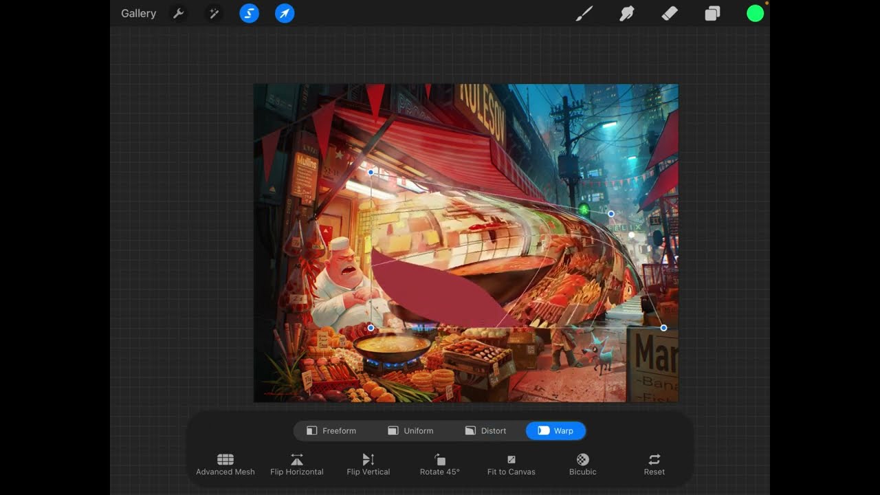 PROCREATE — Урок 00 — Введение, пользовательский интерфейс, основные функции, примеры, запуск