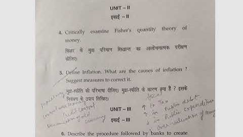 MDU Paper Id 93539 B.Com Hons. 5th Sem Money and Bankingg Dec Exam 2024 #exam #youtube  #mdu